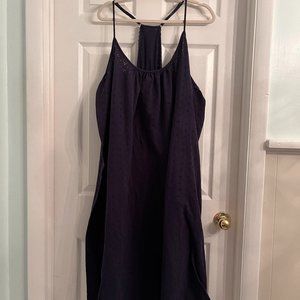 Catherines Maxi Dress, Navy Blue, Size 4